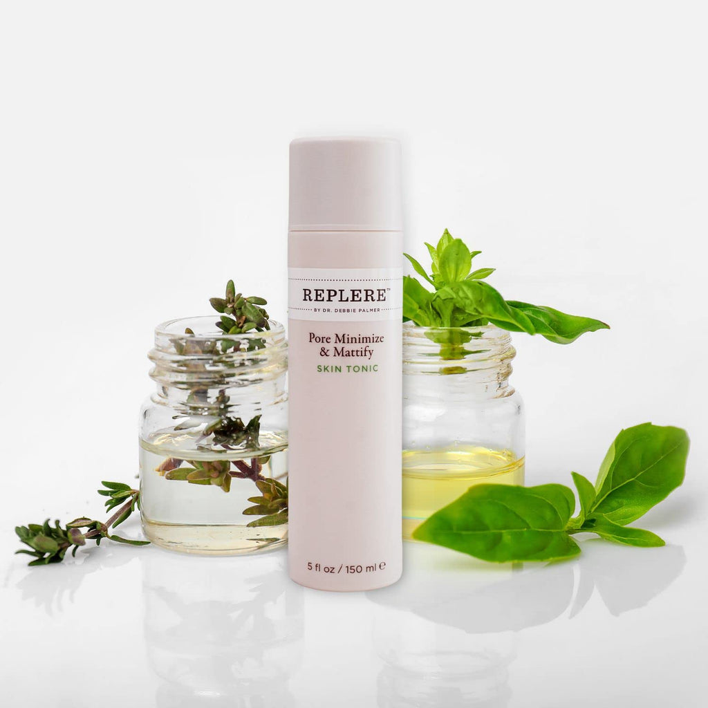 Replere Pore Minimize & Mattify Skin Tonic – Facial Toner for Women with Glycolic, Salicylic & Azelaic Acids, Coffea Arabica & Green Tea – Pore Perfecting Face Toner & Exfoliant (5 fl oz) - Maple Wellness Supplements