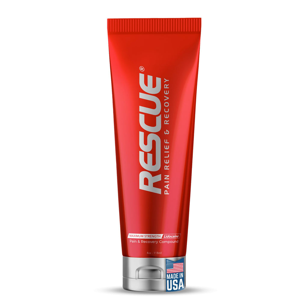 RESCUE PAIN RELIEF & RECOVERY Cream - All-in-One Solution for Back, Neck, Knee, Hand, Foot, and Shoulder Pain - Combines Power of Key Ingredients from Leading Pain Relief CreamProducts - 4 Ounces - TrustMedUSA
