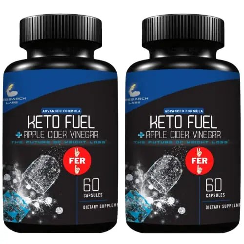 Research Labs 2 fer 1 Ad - Advanced Keto Diet Pills Supplement w/ Apple Cider Vinegar - TrustMedUSA