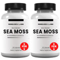 Research Labs 2 Fer 1 Ad Organic Irish Sea Moss Capsules 240 Total Pills, Raw Wildcrafted Seamoss Enhanced w/Bladderwrack & Burdock Root Antioxidant Powerhouse. Thyroid Support - TrustMedUSA