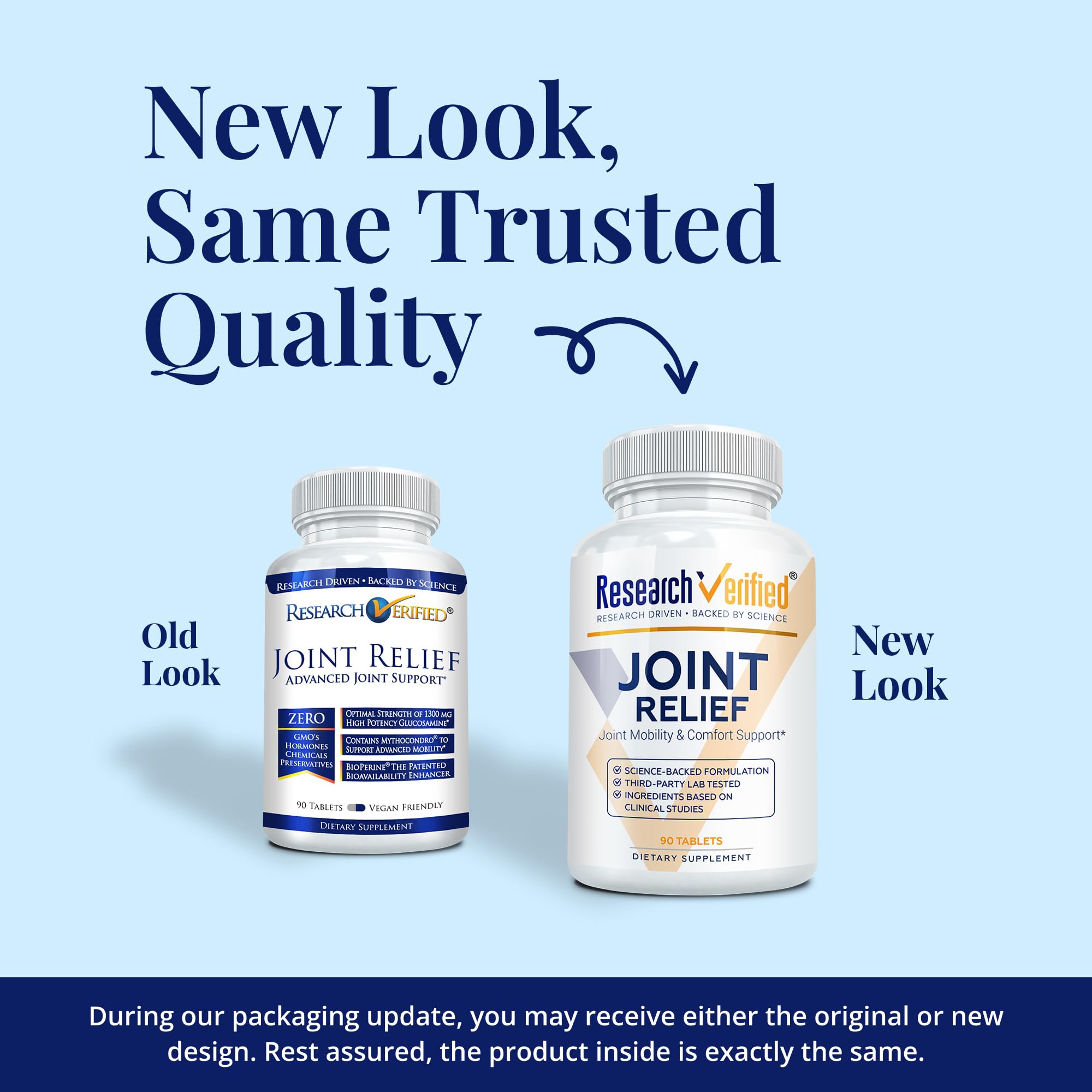 Research Verified Joint Support - Glucosamine, MSM, Turmeric, Boswellia, BioPerine - Vegan - 90 Capsules - 1 Month Supply - TrustMedUSA