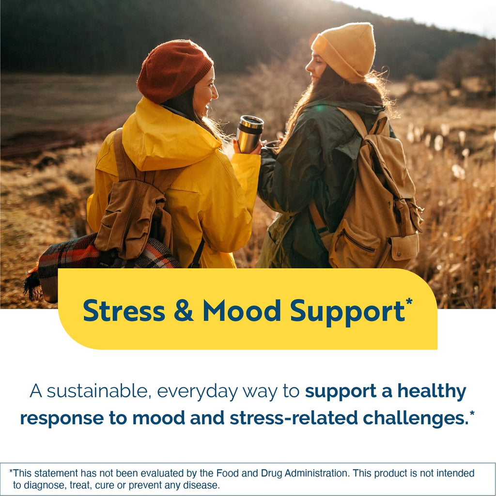Researched Nutritionals AnxiaEase - Stress, Cortisol Management & Mood Support Supplement - Botanicals, Vitamin B6, Magnesium & 'Psychobiotic' Probiotic Strains (120 Capsules) - TrustMedUSA