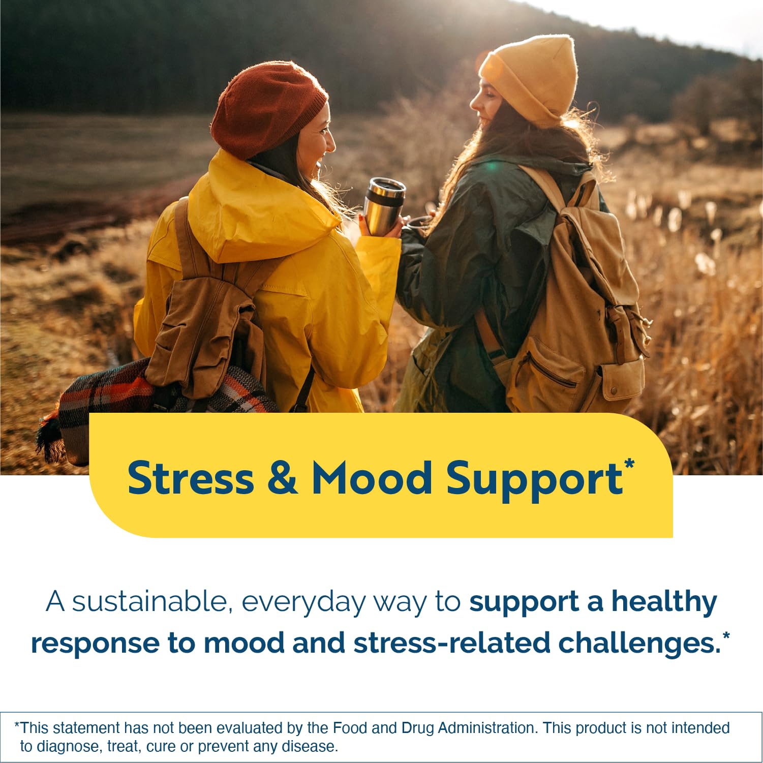 Researched Nutritionals AnxiaEase - Stress, Cortisol Management & Mood Support Supplement - Botanicals, Vitamin B6, Magnesium & 'Psychobiotic' Probiotic Strains (120 Capsules) - TrustMedUSA