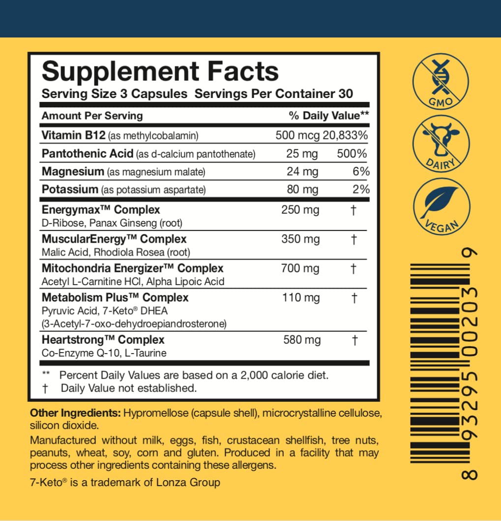 Researched Nutritionals Mens & Womens Vitamins - Optimized Energy Duo - Adrenal Support & Mitochondrial Supplements to Promote Optimal Cellular Energy - ATP 360 & Multi-Plex - TrustMedUSA