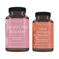 Reserveage Ultra Collagen Booster & Keratin Hair Booster - Features Dermaval, Biotin & Resveratrol - Support Hair & Skin - 90 Ultra Collagen Booster Capsules, 120 Keratin Hair Booster Capsules - TrustMedUSA