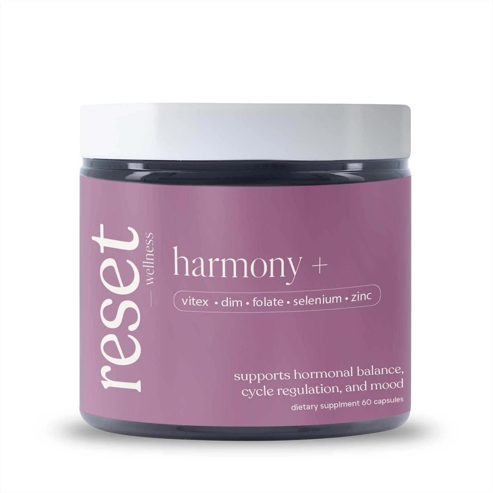 reset wellness Harmony+ | Vitex, DIM, Soy Isoflavones, Methylfolate & Selenium | Supports Women’s Hormonal Balance, Cycle Regulation & Mood Stability | 60 Capsules - TrustMedUSA