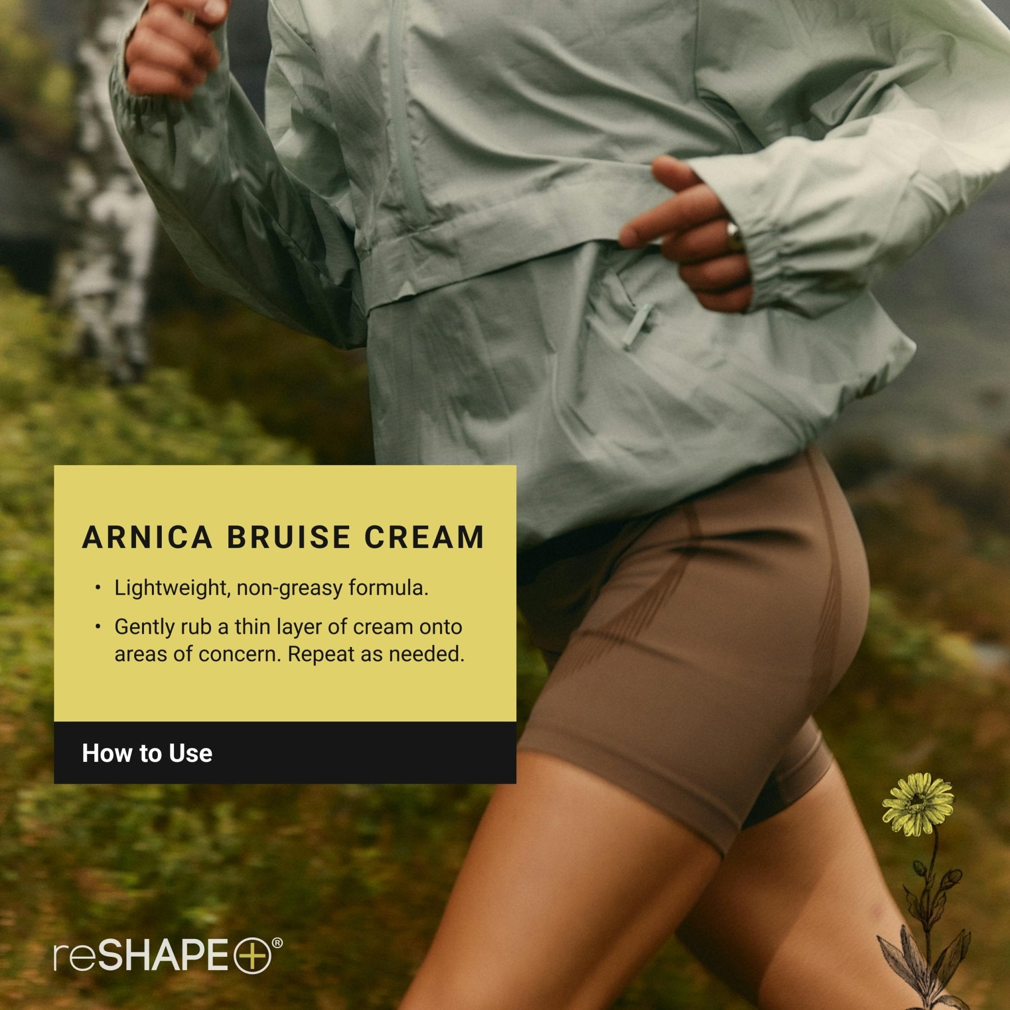 Reshape+ Arnica Bruise Relief Topical Cream For Bruising, Swelling, & Discoloration On Skin, Natural Skin Care Homeopathic Arnica Lotion W/Vitamin K, Horse Chestnut, & Collagen, 8 Fl Oz (2-Pack) - TrustMedUSA
