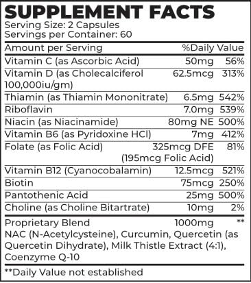 Restorio™ Metabolic Health Support Capsules - Liver & Inflammation Support - Hangover Prevention - Exercise Recovery - 120 Capsules - TrustMedUSA