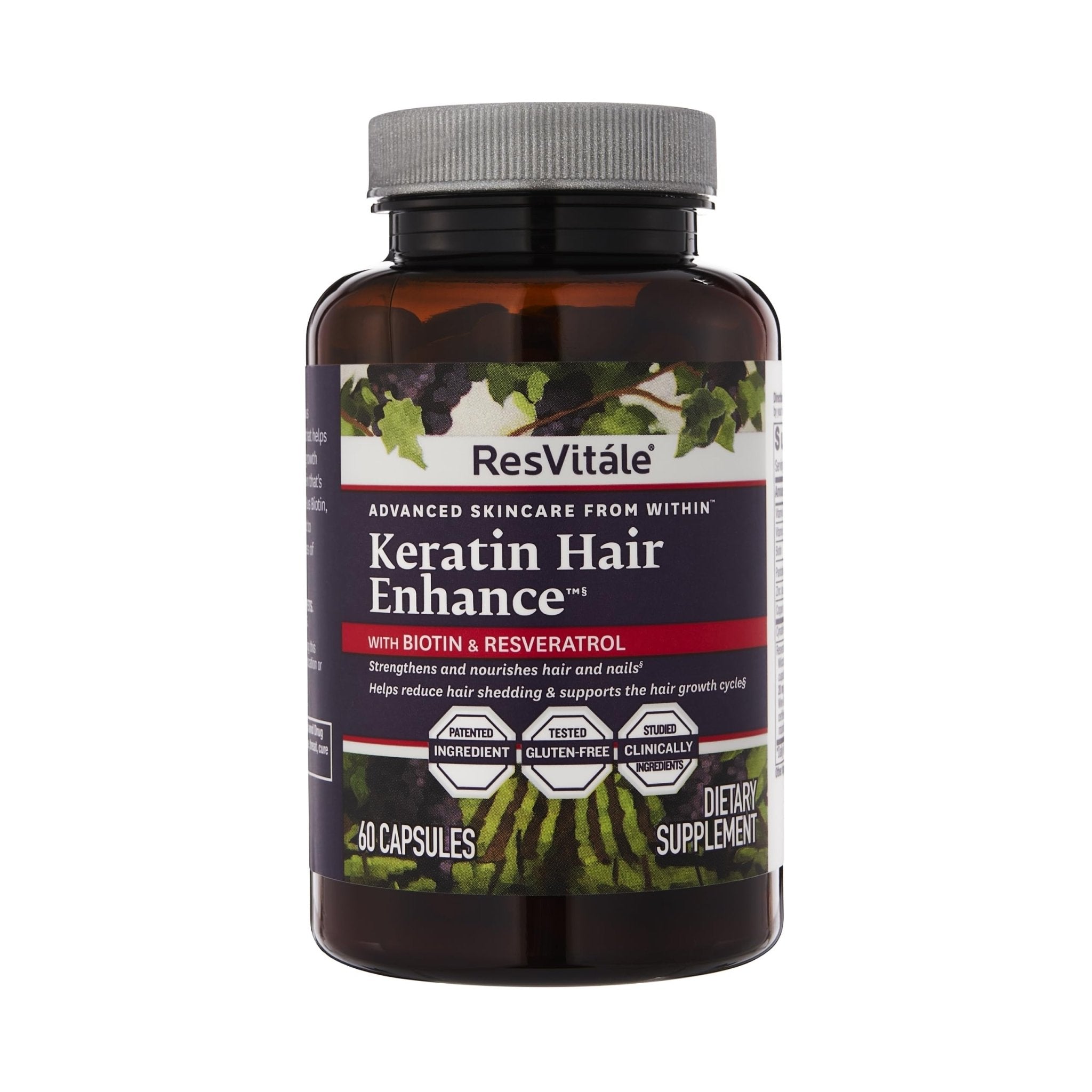 ResVitále Keratin Hair Enhance - Keratin Supplement for Hair Growth - 60 Capsules - TrustMedUSA