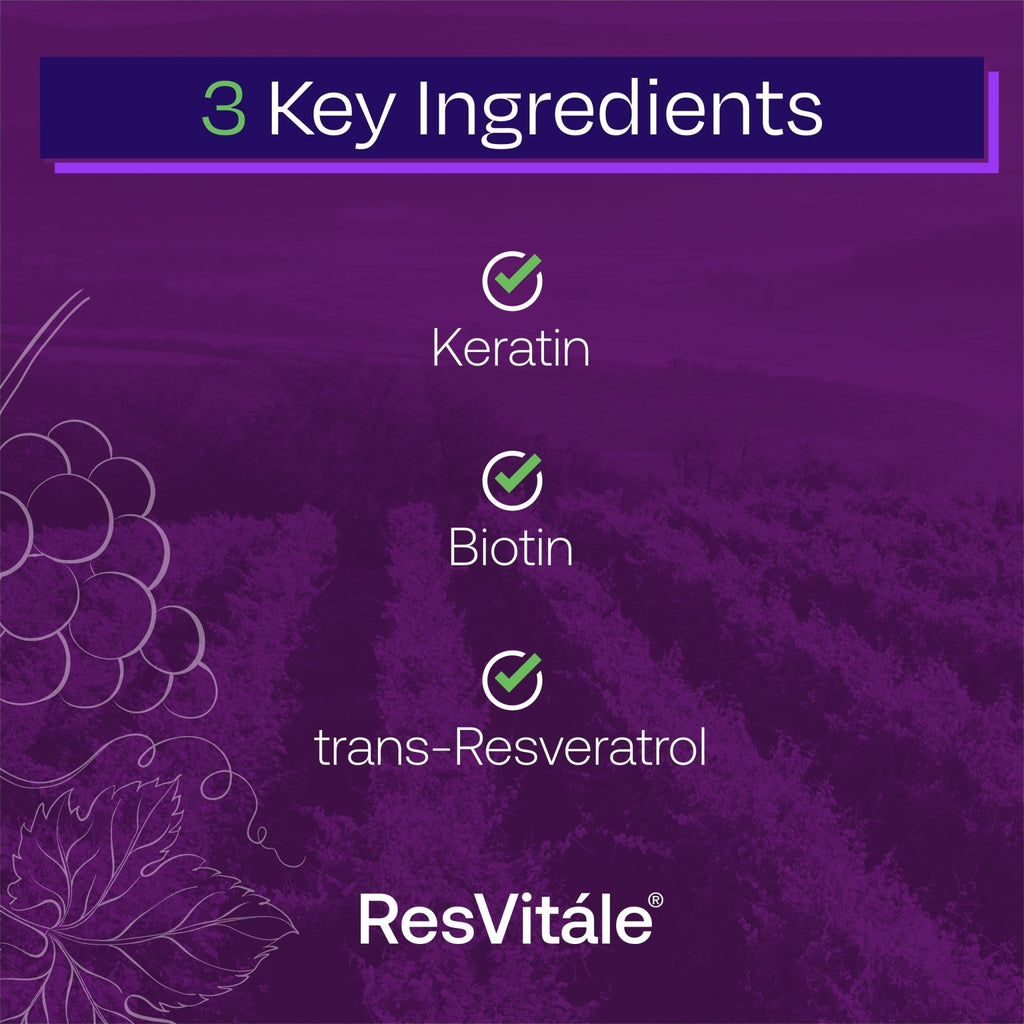 ResVitále Keratin Hair Enhance - Keratin Supplement for Hair Growth - 60 Capsules - TrustMedUSA