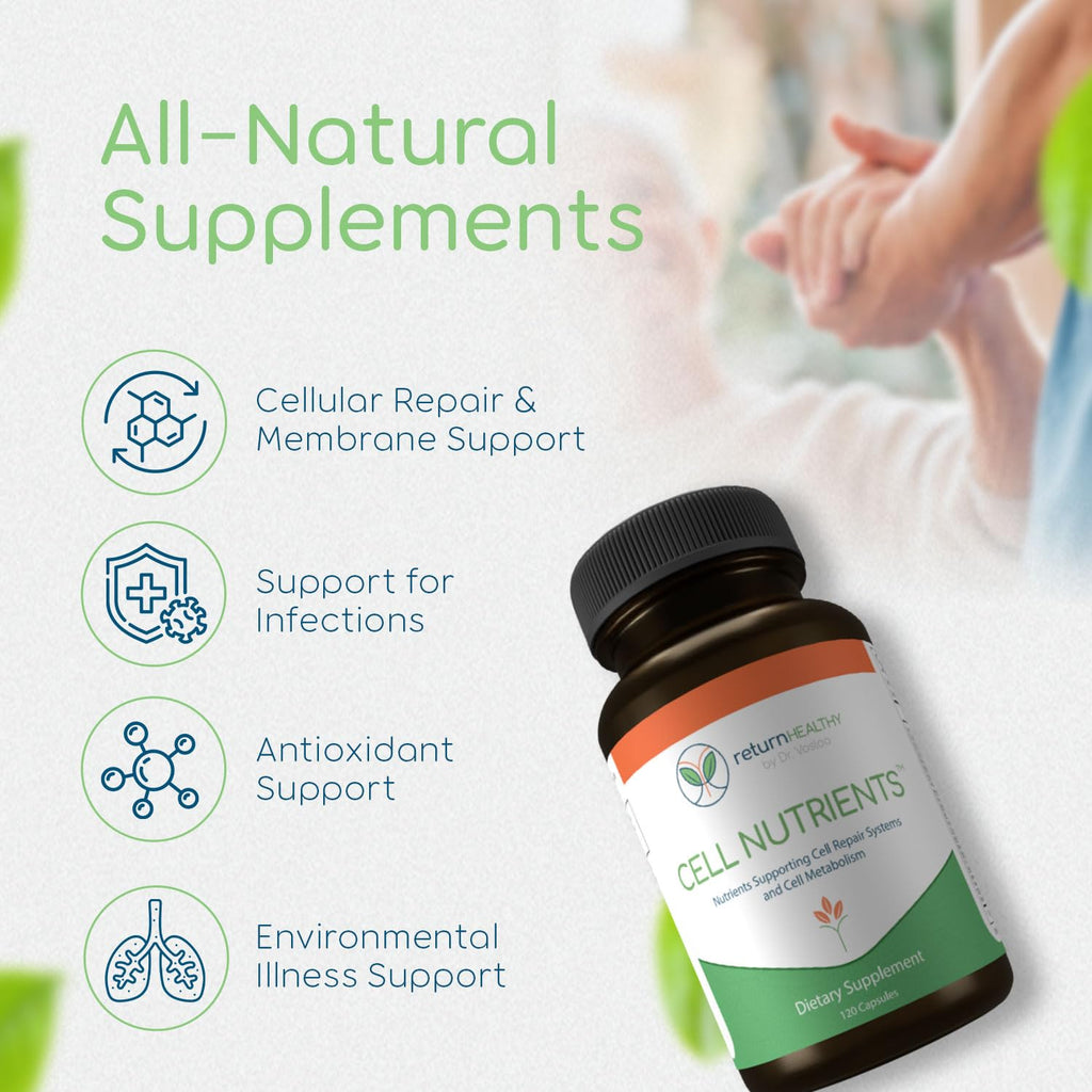 Return Healthy Cell Nutrients | Promotes Cell and Membrane Repair & Cell Metabolism | Helps Fight Tick-Borne Infections & More | Mitochondrial Supplements | Non-GMO, Vegan, 120 caps - TrustMedUSA