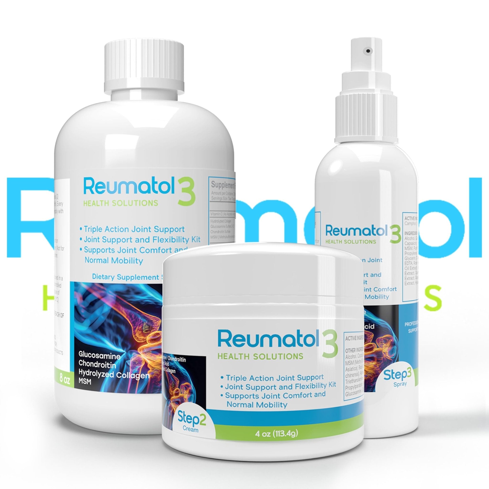 Reumatol 3 Kit – Natural Joint Support Formula for Comfort and Mobility | Helps Ease Stiffness & Promotes Flexible Joints | Herbal Blend for Daily Wellness - TrustMedUSA