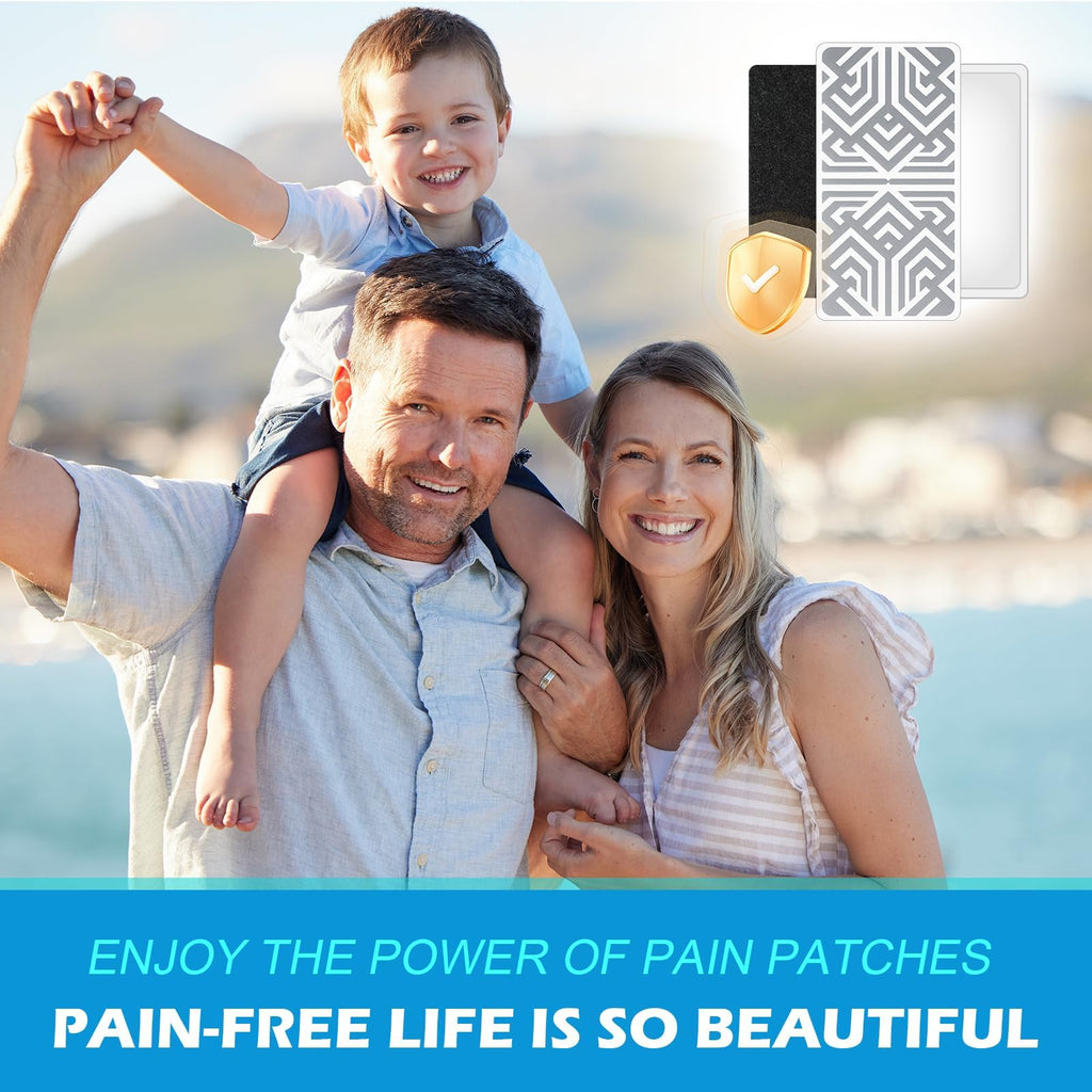 Reusable Pain Relief Patches for Sore Muscle, Includes 3 Adhesives, 1 Patch & 1 Carry Bag, Pain Patches for Neck, Back,Foot, Knee etc, Large&Fast Acting, Easy Adhesive Application Pain Patch-0304 - TrustMedUSA