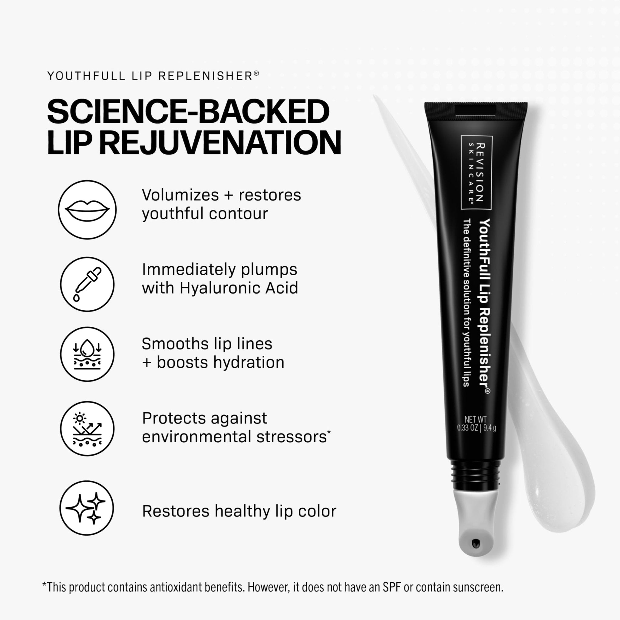 Revision Skincare YouthFull Lip Replenisher®, Moisturizing Lip Plumper with Hyaluronic Acid - TrustMedUSA