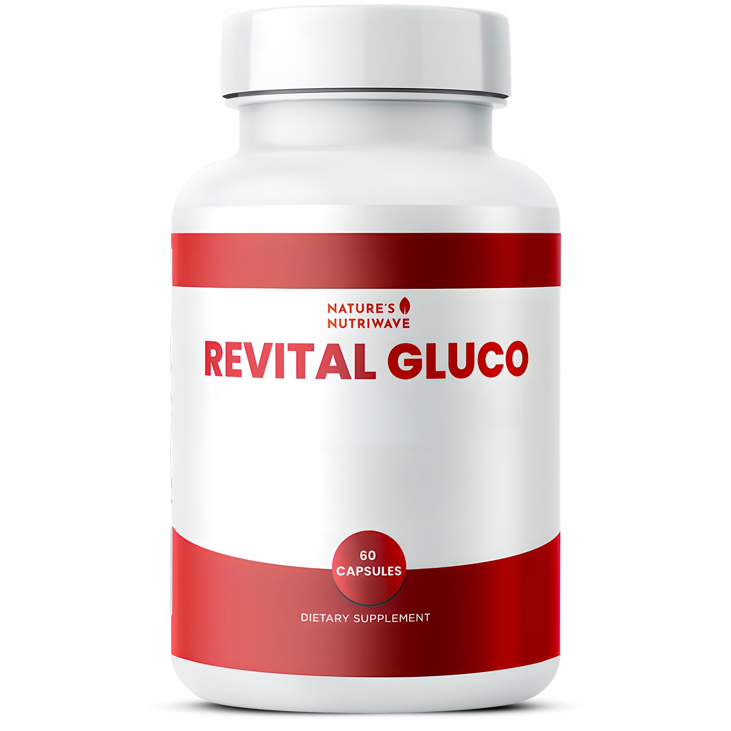 Revital Gluco – Daily Supplement with Vitamin C, Vitamin E, Magnesium, Biotin, Zinc & 10+ Botanical Ingredients – Made in USA, Non-GMO, Stimulant-Free Formula – 60 Caps (30 Servings), 1 Month Supply - TrustMedUSA