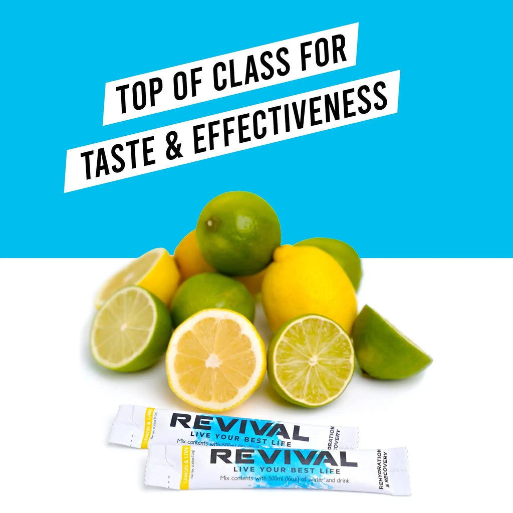 Revival Rapid Rehydration, Electrolytes Powder - High Strength Vitamin C, B1, B3, B5, B12 - TrustMedUSA