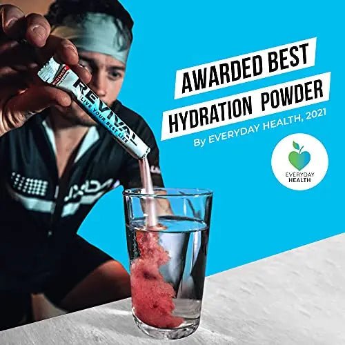 Revival Rapid Rehydration Electrolytes Powder - High Strength Vitamin C, B1, B3, B5, B12 - TrustMedUSA