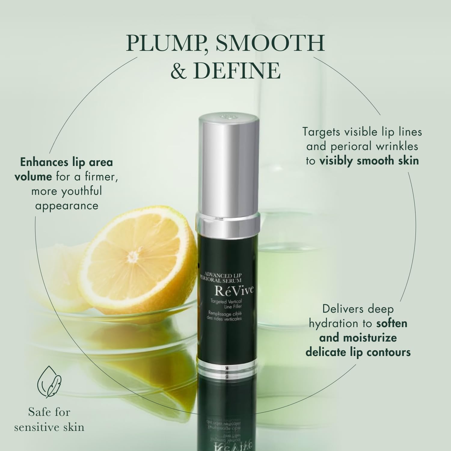 RéVive Advanced Perioral Lip Serum - Anti Aging Perioral Lip Treatment to Reduce Lip Area Lines & Wrinkles -Helps Restore Lip Contour & Visible Fullness(0.5 fl oz) - TrustMedUSA
