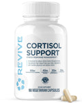 Revive MD Cortisol Manager, 90 Vegetarian Capsules - Cortisol Supplement w/Magnesium & L-Theanine Support Health, Focus, Energy, Fatigue, & Adrenal Gland Function - Vegan & Gluten-Free (30 Servings) - TrustMedUSA