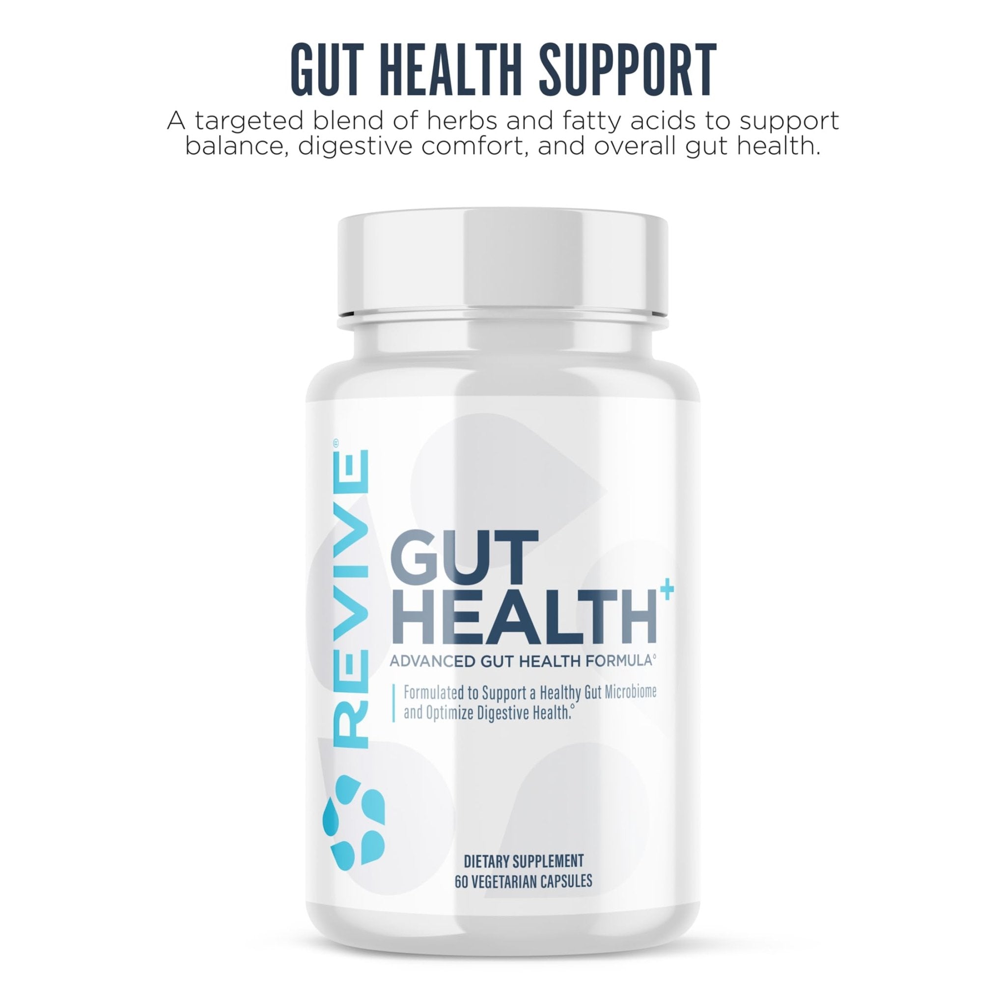Revive MD Gut Health Supplements for Men & Women - Daily Gut Repair & Digestive Health Support Formula with Thyme, Oregano & Milk Thistle - TrustMedUSA