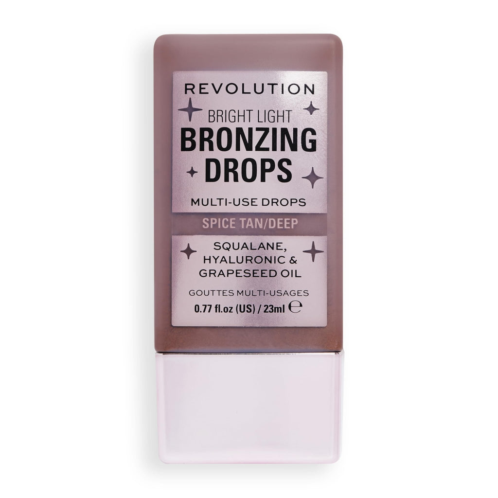 Revolution Beauty London, Bright Light Bronzing Drops, Bronze & Glow for Face & Body, Infused with Hyaluronic Acid, Vegan & Cruelty-Free, Bronze Summer, 0.77 fl oz - TrustMedUSA