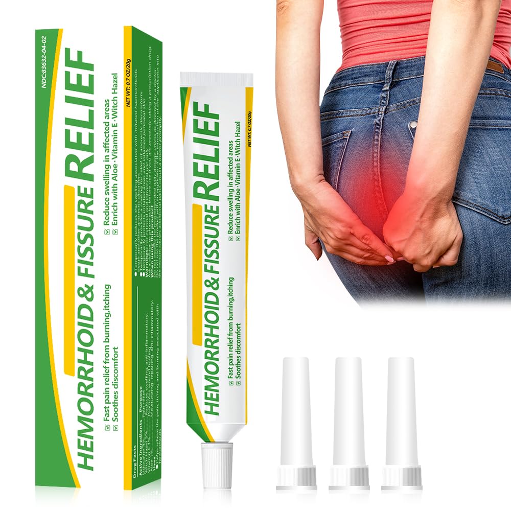 RHAICARE Hemorrhoid and Fissure Treatment Cream,Hemorrhoidal Ointment for Fast Acting Itch, Swelling, and Maximum Strength Pain Relief - TrustMedUSA