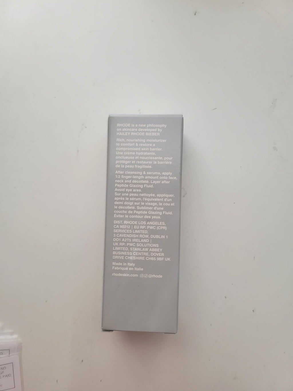 Rhode by Hailey Bieber Barrier Restore Cream 50ml/ 1.7oz., White - TrustMedUSA