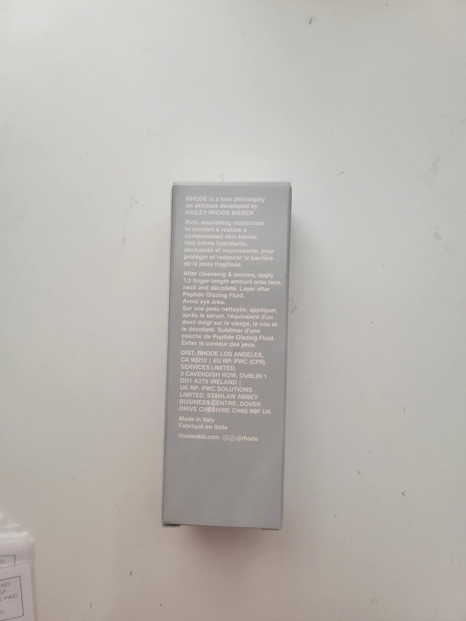 Rhode by Hailey Bieber Barrier Restore Cream 50ml/ 1.7oz., White - TrustMedUSA