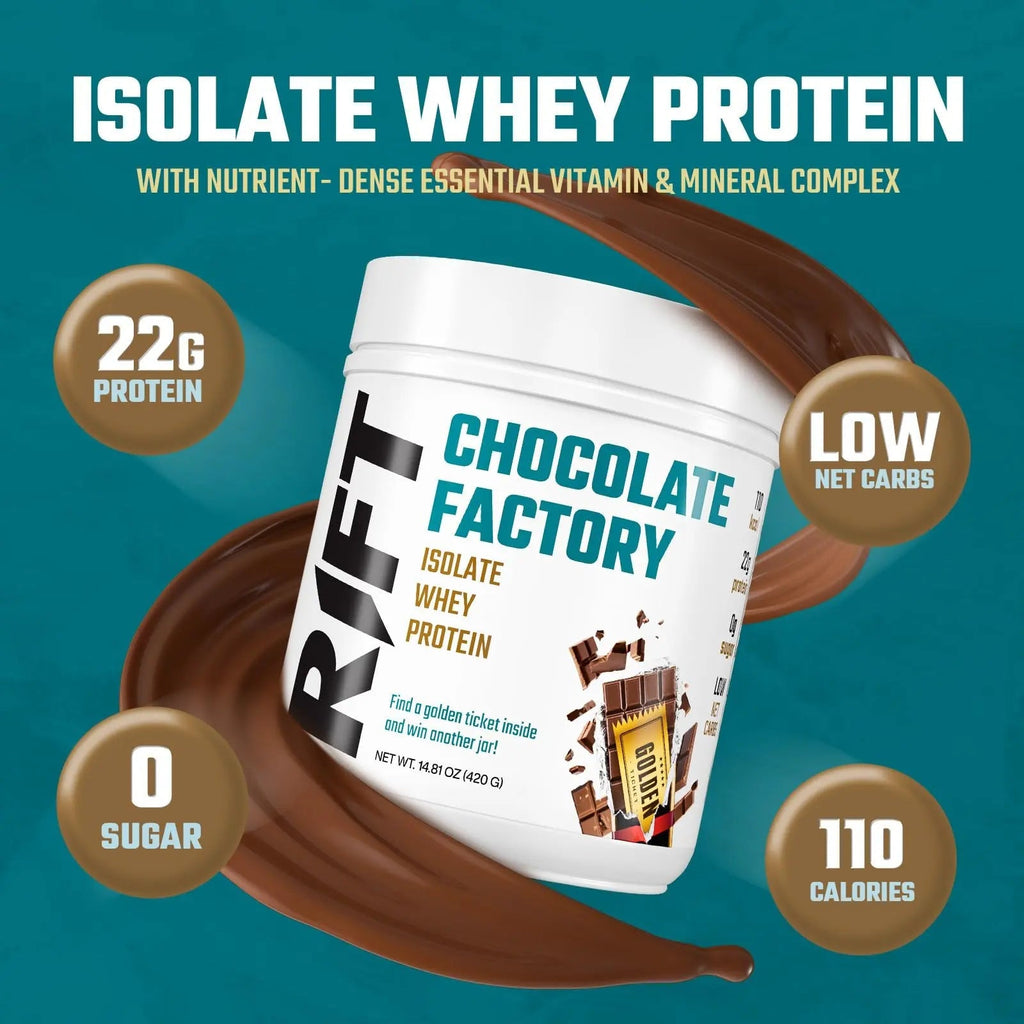 RIFT Chocolate Whey Protein Powder for Adult - Protein Isolate Powder Chocolate - TrustMedUSA