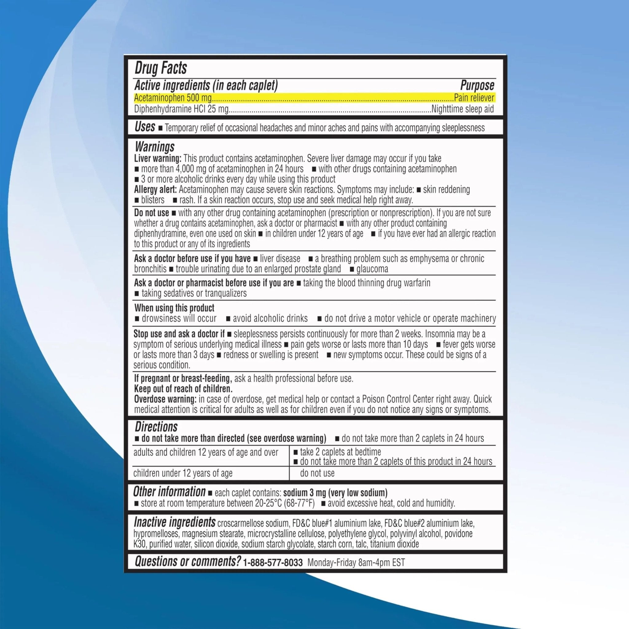 Right Remedies Extra Strength Pain Relief PM & Nighttime Sleep Aid Caplets,(300 count), Acetaminophen 500 mg & Diphenhydramine HCl 25 mg, Non-Habit Forming, Compare to Active ingredients of Tylenol PM - TrustMedUSA