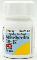 Rising Cetirizine Hydrochloride Antihistamine 10mg Tablets 100 Tabs - Maple Wellness Supplements