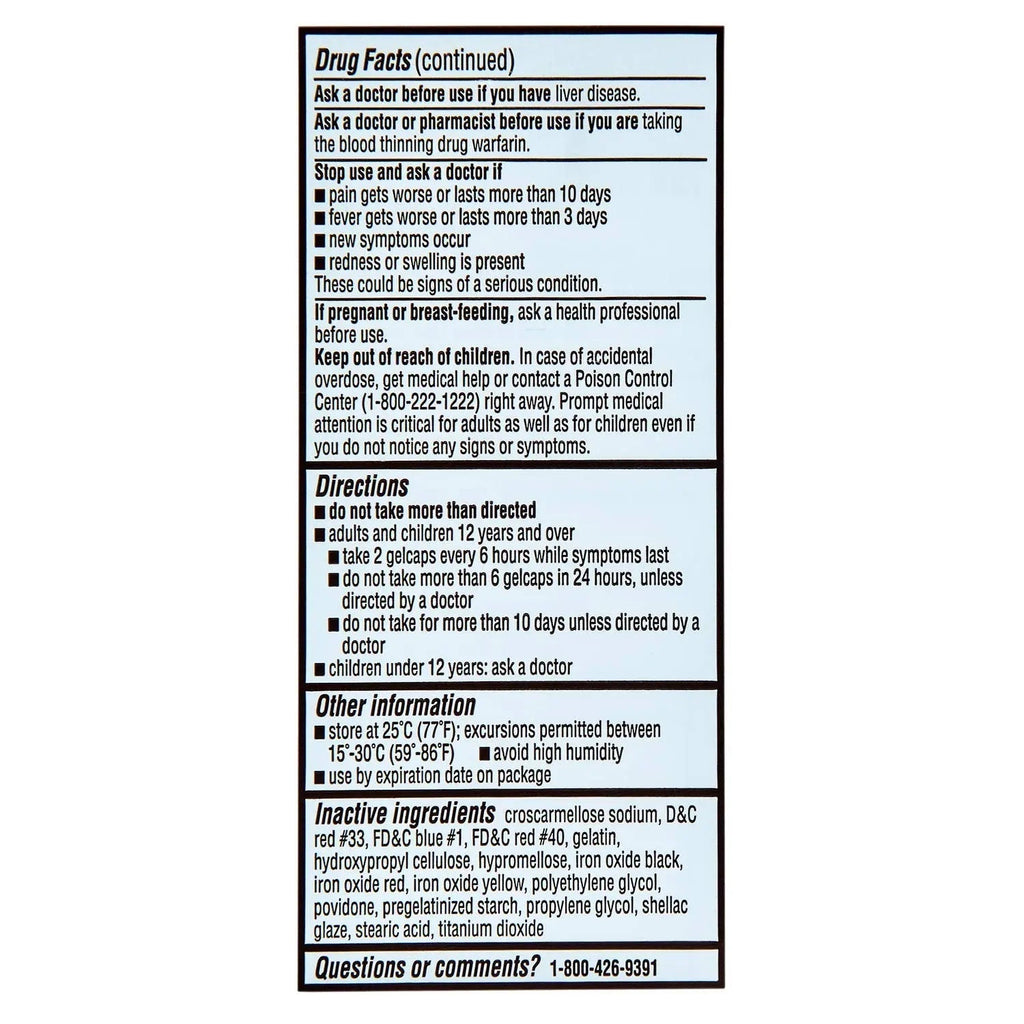 Rite Aid Extra Strength 500mg Acetaminophen Rapid Release Gelcaps - 150 Count | Joint, Muscle, Arthritis, Back Pain Relief - TrustMedUSA
