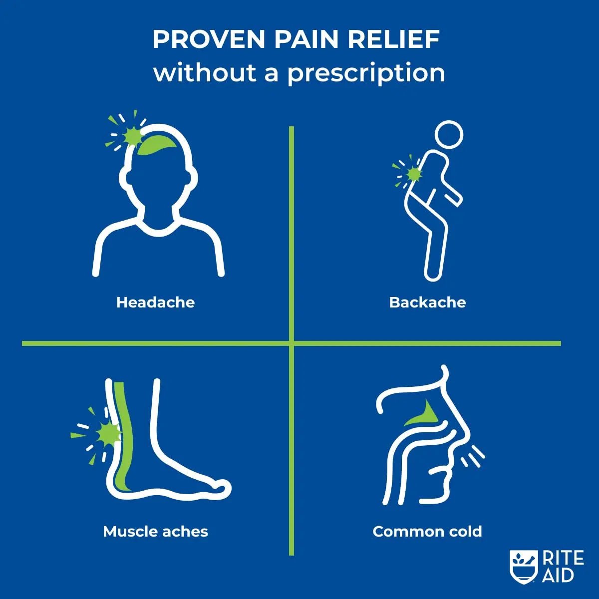 Rite Aid Extra Strength Acetaminophen, 500mg - 500 Caplets | Pain Reliever & Fever Reducer for Migraines, Joint Pain, Muscle or Back Pain, and Menstrual Pain - TrustMedUSA