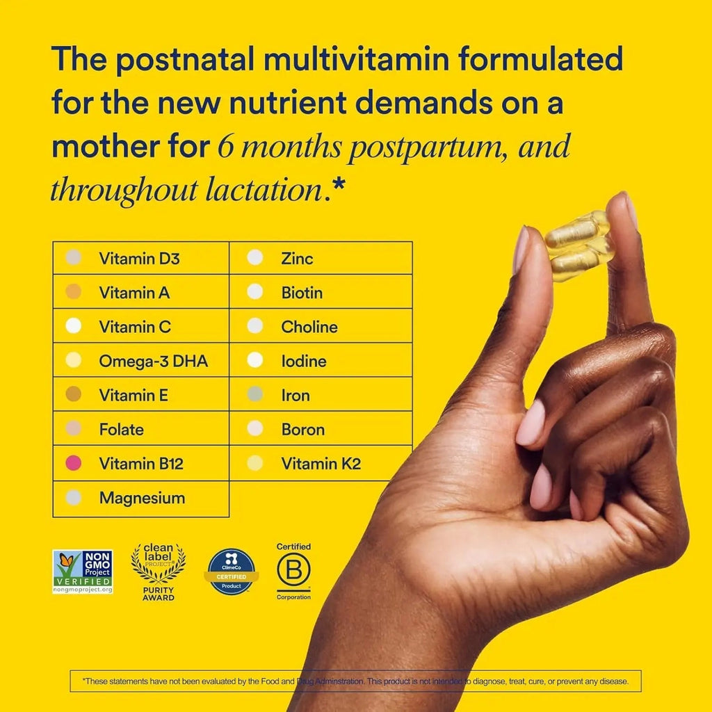Ritual Essential for Women Postnatal Multivitamin - Postpartum Vitamin - Omega-3 DHA & Choline for Lactation Support, Vitamin A, C, D3 & Zinc - TrustMedUSA