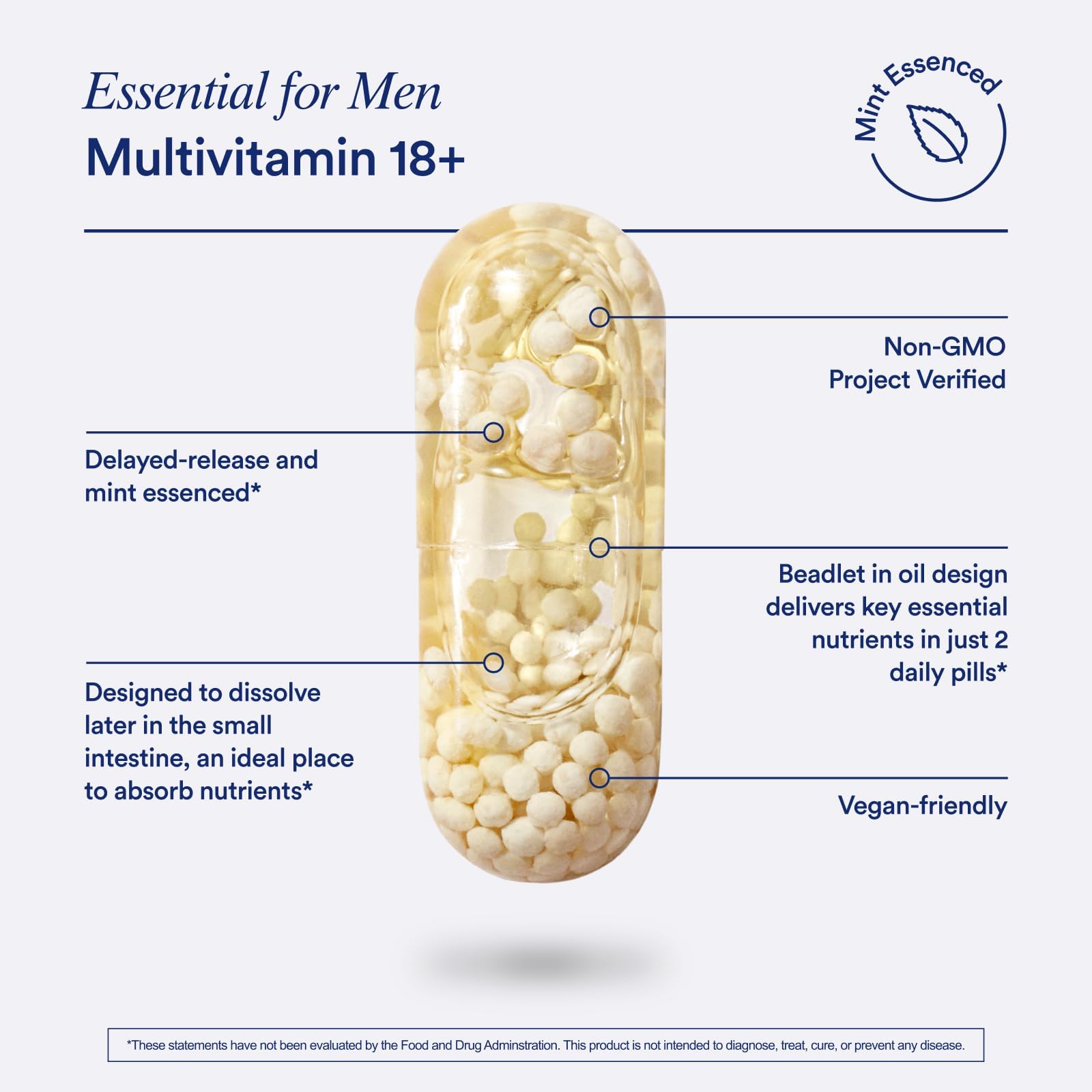 Ritual Men’s 18+ Daily Multivitamin - Key Essential Vitamins and Minerals to Support Energy, Muscle, Heart, Brain Health* - Including Zinc, D3, B12, A, K2 - TrustMedUSA