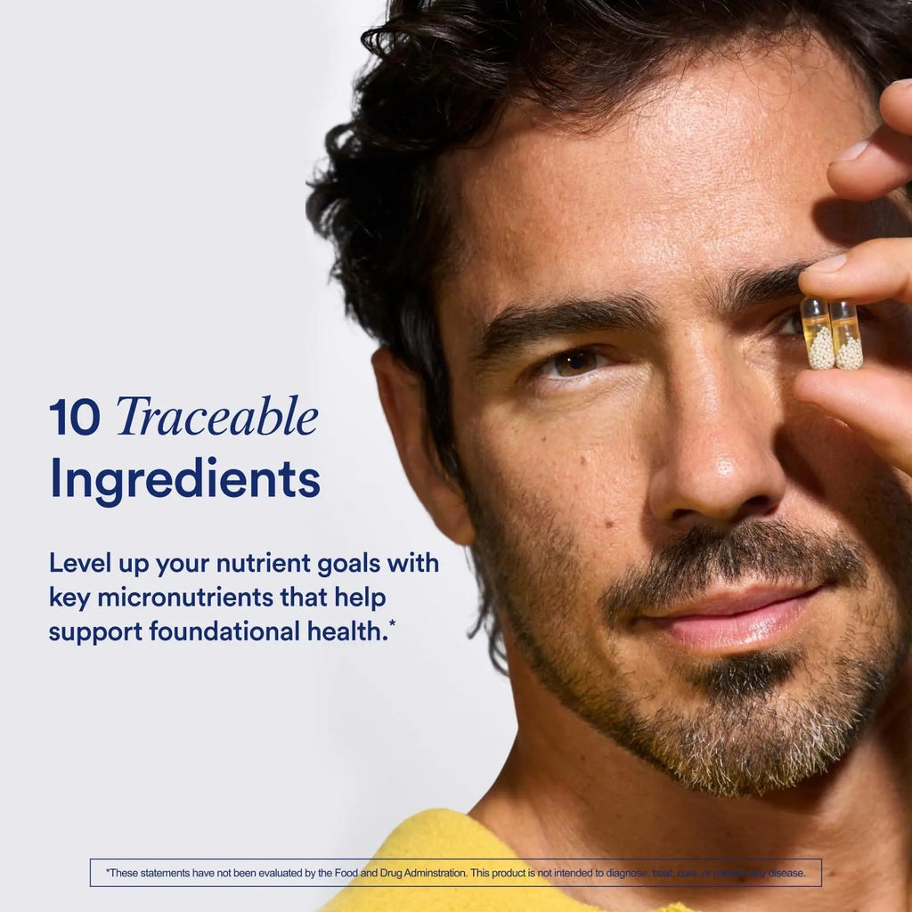 Ritual Multivitamin for Men 18+ with Zinc, Vitamin A and D3 for Immune Function Support*, Omega-3 DHA, B12, K2 - TrustMedUSA