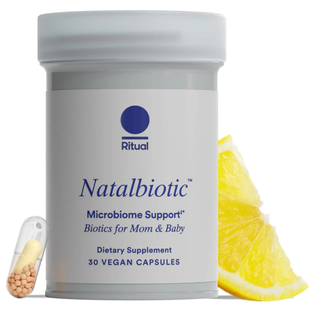 Ritual Natalbiotic™ Microbiome Support†* Biotics for Mom & Baby. Formulated to Support Digestive Health, Vaginal Health, and Baby’s Immune Health.* Designed with OB/GYNs‡. Non-GMO, Vegan, 30 Days - TrustMedUSA