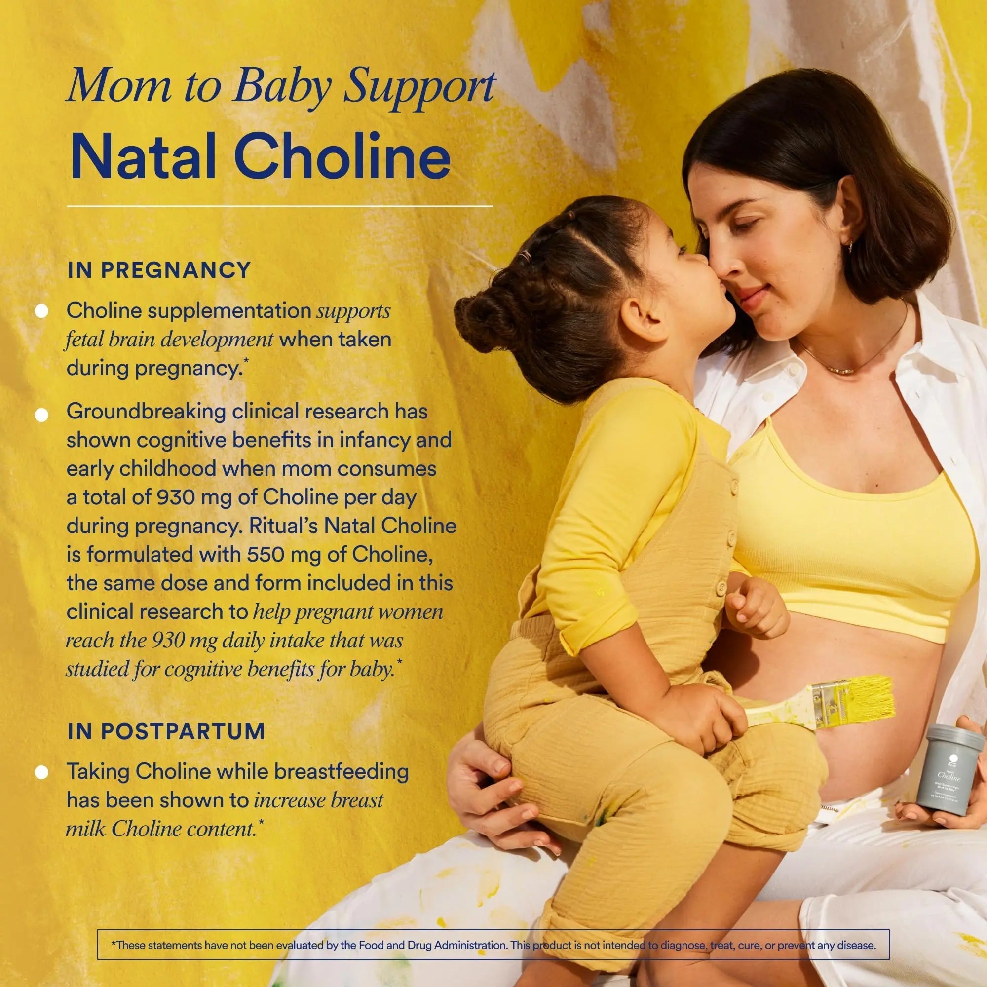 Ritual Postnatal Mom-to-Baby Set, Postpartum Multivitamin and Natal Choline Supplements, Supports Lactation, Immune Function, and Baby's Cognitive Function - TrustMedUSA