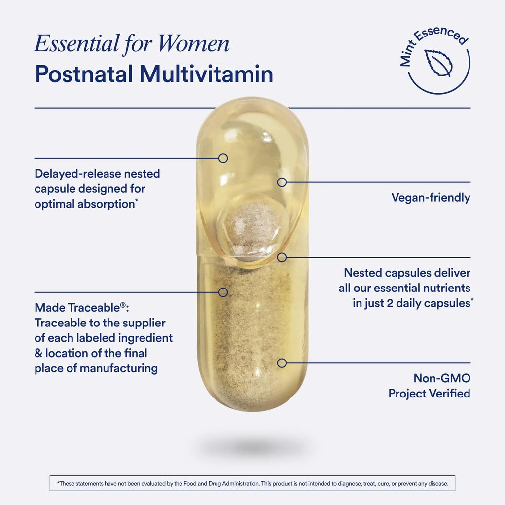 Ritual Postnatal Mom-to-Baby Set, Postpartum Multivitamin and Natal Choline Supplements, Supports Lactation, Immune Function, and Baby's Cognitive Function - TrustMedUSA