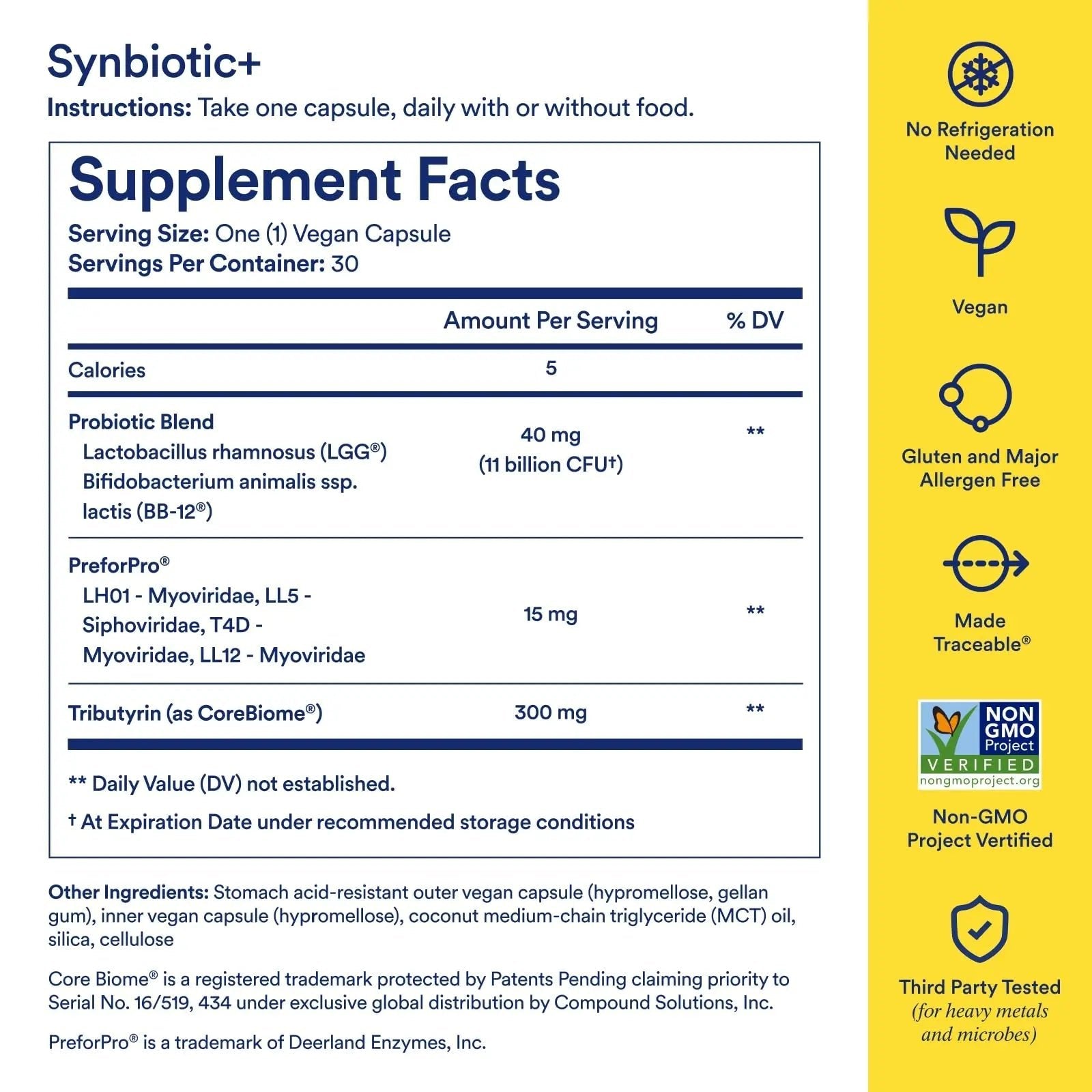 Ritual Synbiotic+ Probiotic, Prebiotic, Postbiotic, 3-in-1 Supplement for Gut Health and Digestive Support, Regularity, Bloat, Immune, Vegan Delayed-Released Daily Capsule, Women and Men, 30 Day - TrustMedUSA