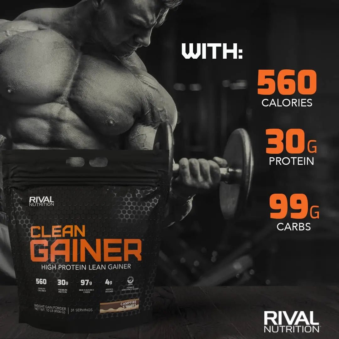 Rivalus Clean Gainer, S'Mores, 10 Pound - TrustMedUSA