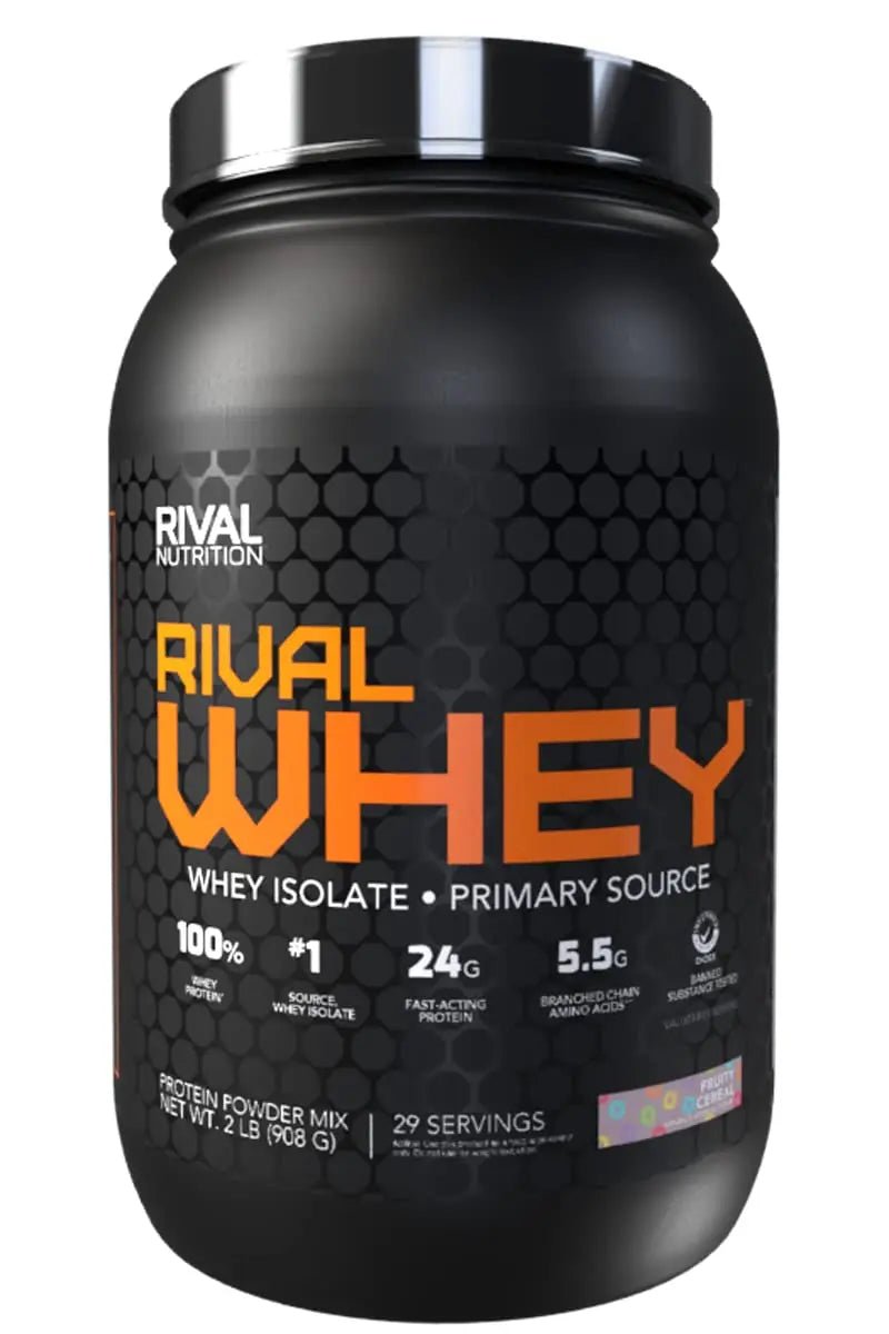 Rivalus Rivalwhey – Fruity Cereal 2lb - 100% Whey Protein, Whey Protein Isolate Primary - TrustMedUSA