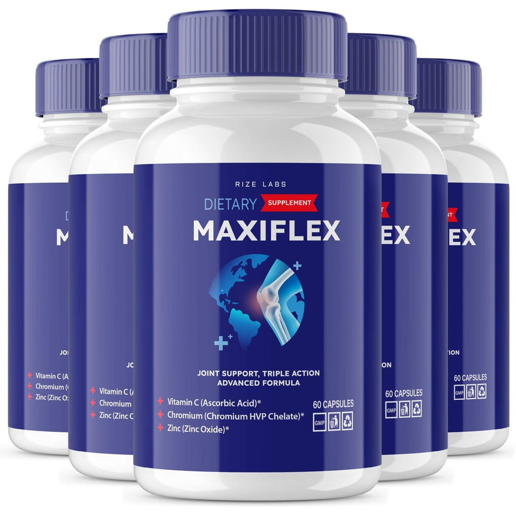 rize labs - Maxi Flex All Natural Suppplement, Capsules for Joint Support, Pills for Mobility and Flexibility, Advanced Formula Supplement, Triple Action (300 Capsules) - TrustMedUSA