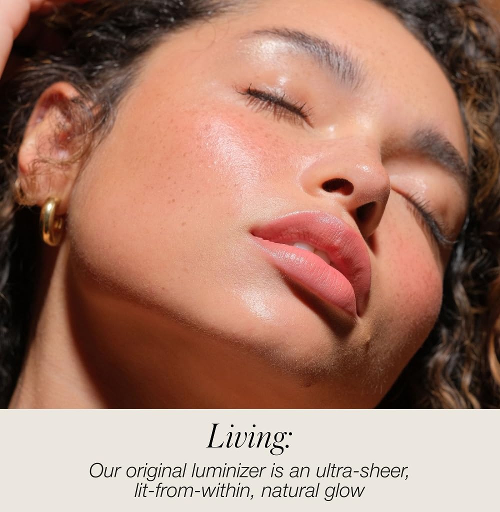 RMS Beauty Luminizer - Cream Highlighter Makeup, Luminous Dewy Makeup Highlighter Eyeshadow, Body Shimmer, Face Highlighters & Luminizers, Glow Makeup - TrustMedUSA
