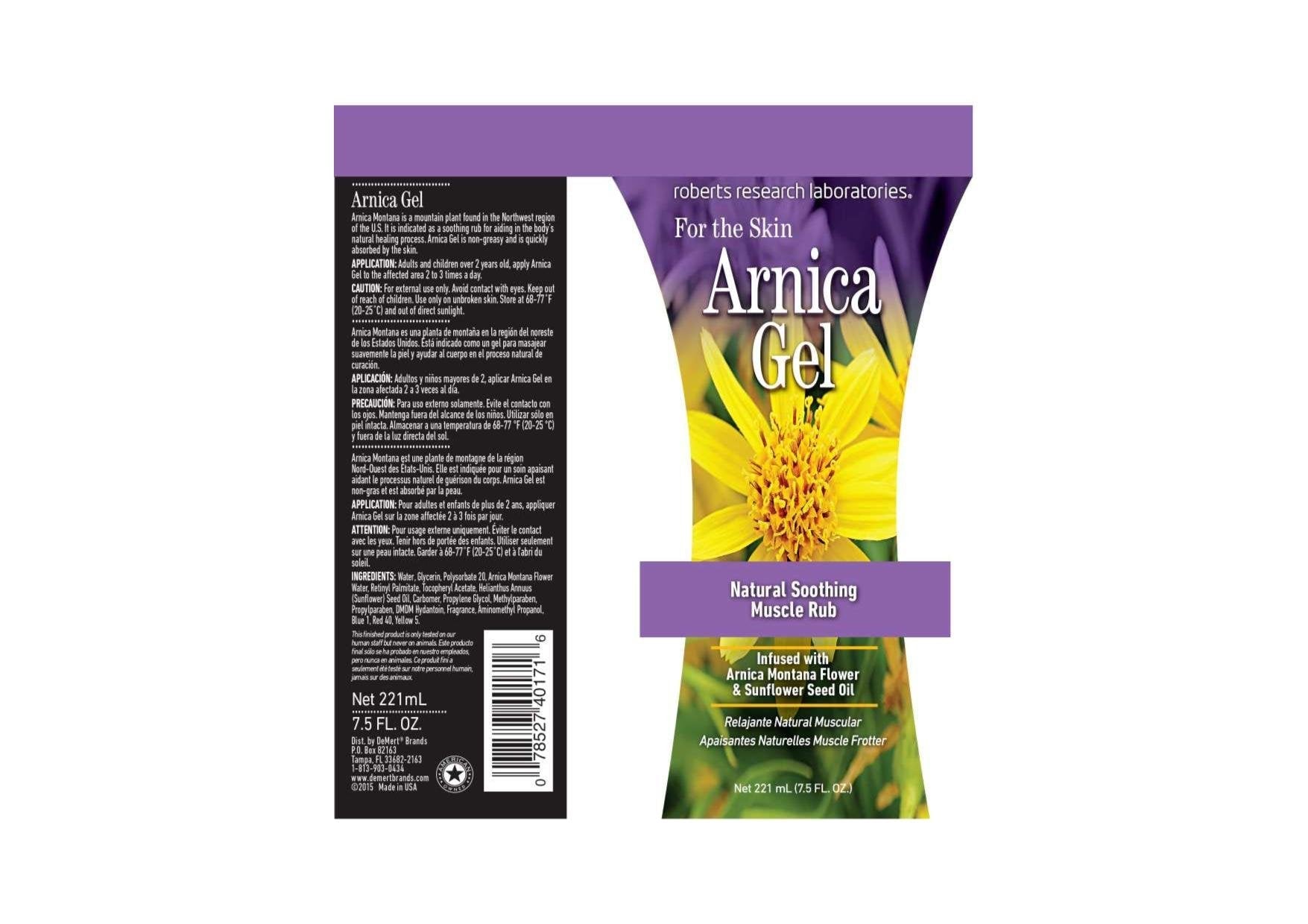 Robert Research Laboratories Arnica Gel, 7.5 Fluid Ounce - TrustMedUSA