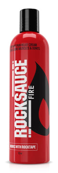 RockTape RockSauce Fire Hot Muscle Relief Cream with Capsaicin, 12 Ounce Bottle - TrustMedUSA