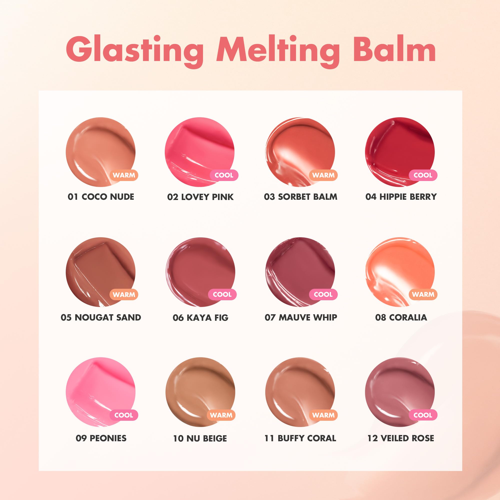 rom&nd GLASTING MELTING BALM 06 Kaya Fig - Vegan K-Beauty Tinted Lip Balm for Crystal Water-Gloss Shine, Deep Hydration & MLBB Rosy Nude Color | Non-Sticky, Long-Lasting Comfort for All Ages - TrustMedUSA