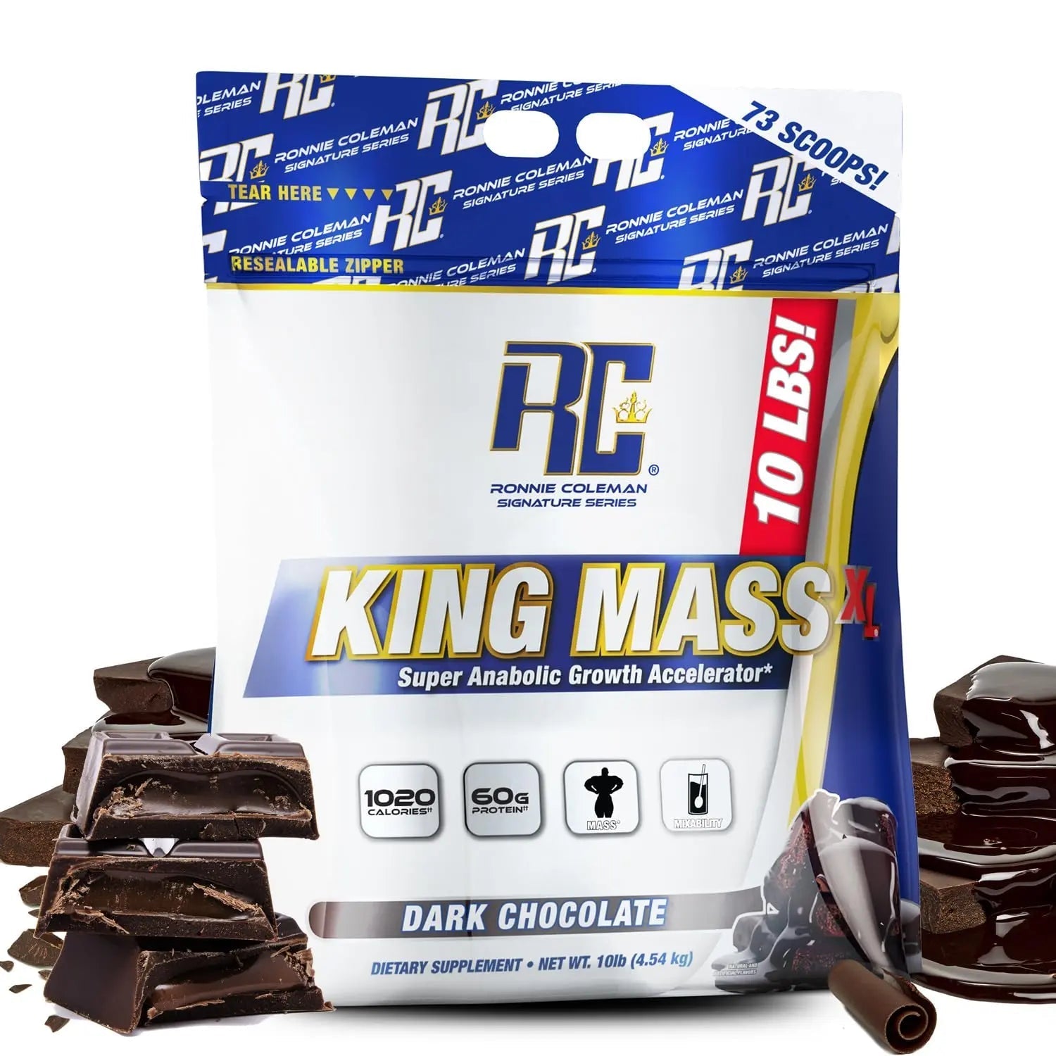 Ronnie Coleman Signature Series King Mass XL Mass Gainer Protein Powder, Muscle - TrustMedUSA