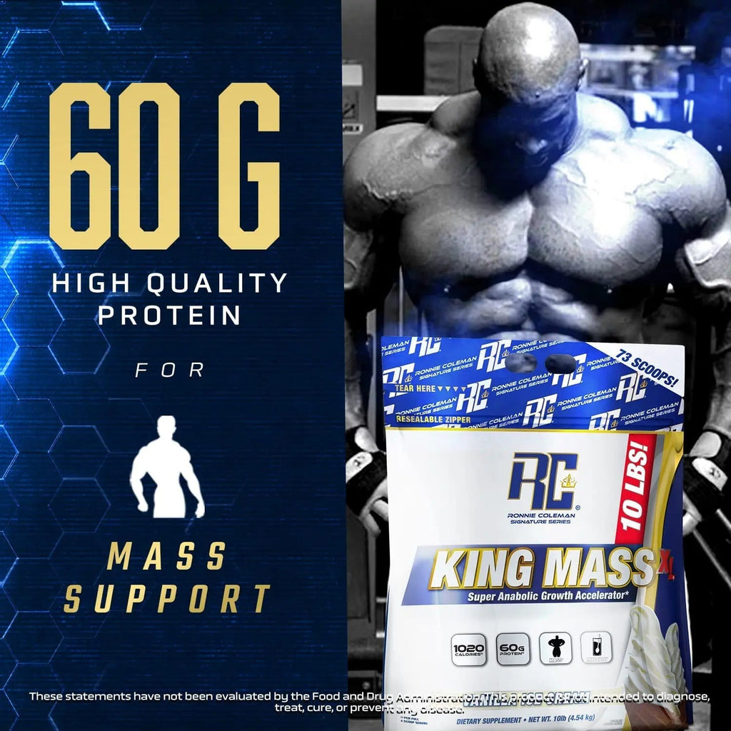 Ronnie Coleman Signature Series King Mass XL Mass Gainer Protein Powder, Muscle - TrustMedUSA
