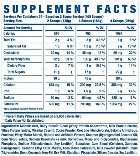 Ronnie Coleman Signature Series King Mass XL Mass Gainer Protein Powder, Muscle Gaine - TrustMedUSA